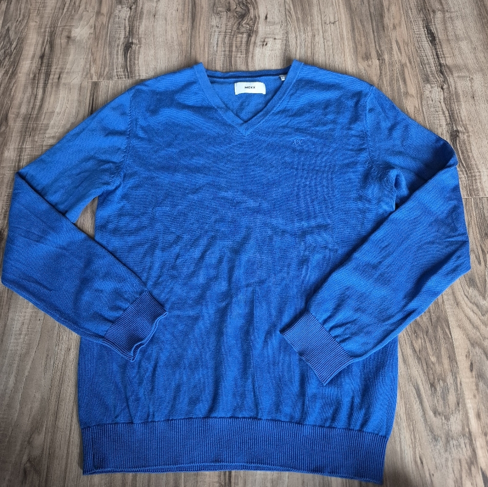 Mexx Mens V Neck Sweater size S 100% Cotton